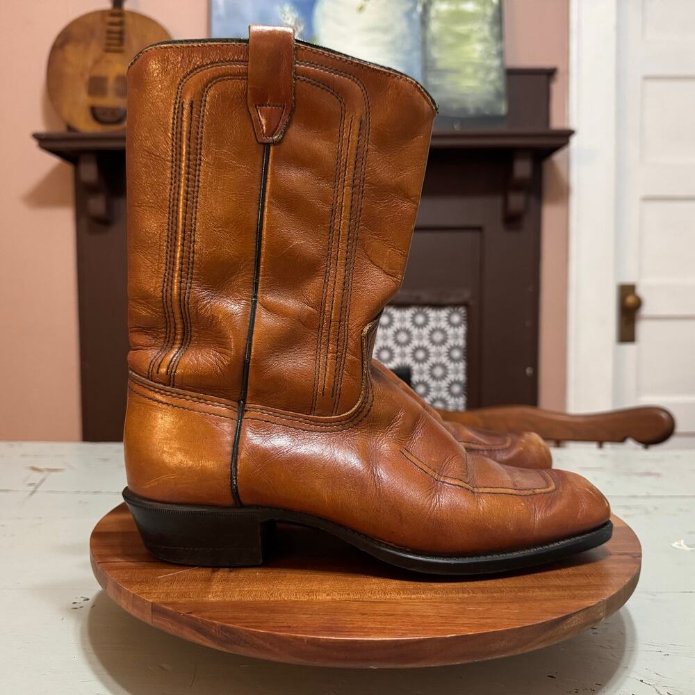 Vintage Acme Brown Leather Womens Size 6 D Boots